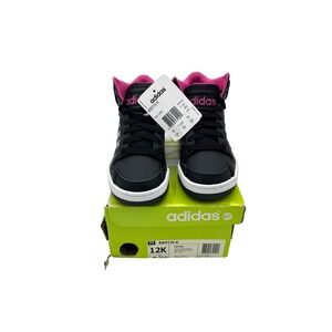 Adidas Neo Kids‎ High Top Sneakers Size 12K Style BB9TIS K Black Gray Pink White